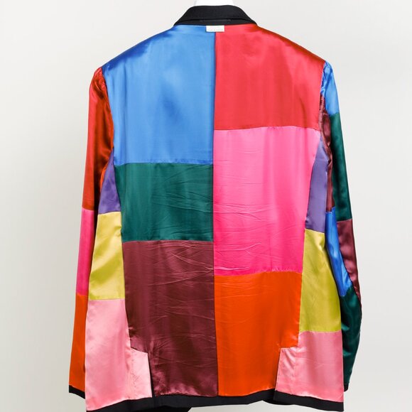 Comme Des Garcons Homme Plus 2017 Black Blazer Multi-Colour Lining - Picture 2 of 16